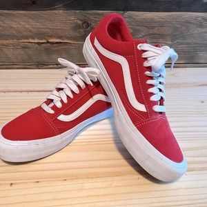 Vans Sneakers | Red Suede | Men’s 8.5/Women’s 10